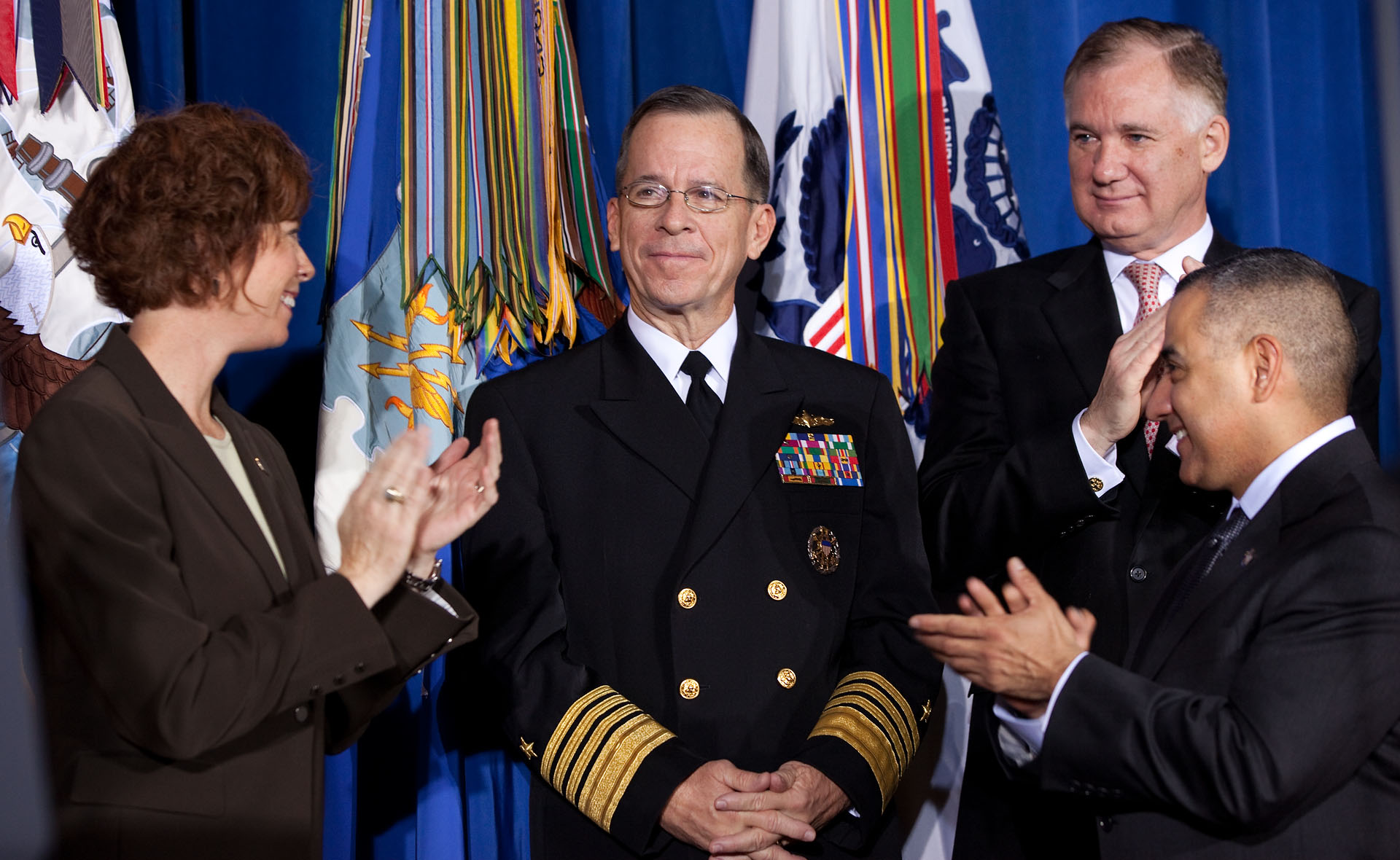 Chairman of the Joint Chiefs of Staff Admiral Mike Mullen at Signing of 
