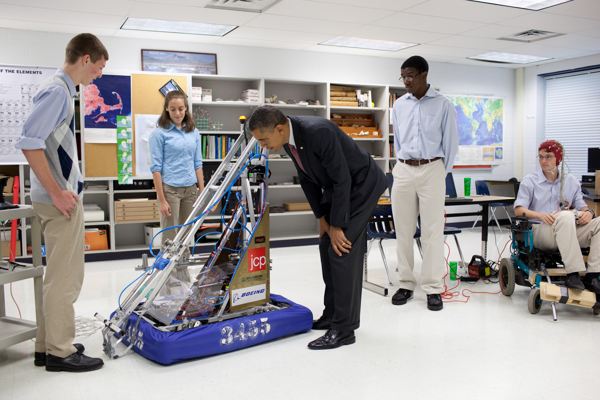 President Obama at Thomas Jefferson High School for Science and Technology